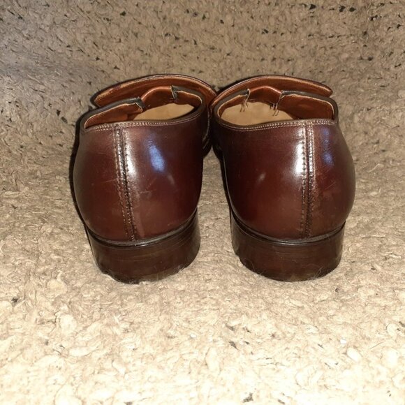 DACK'S-Canada-1984 Brown Imported Calf Leather-Handsewn-Loafer-Sz 10.5-Excellent - Picture 5 of 7